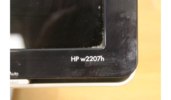 tft-scherm HP w2207h, met kabels, werking niet gekend